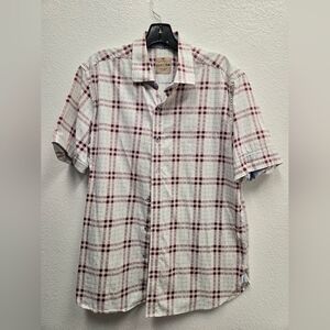 Nashville Boconi Plaid Short Sleeve Button-Up Shirt | Men’s Large